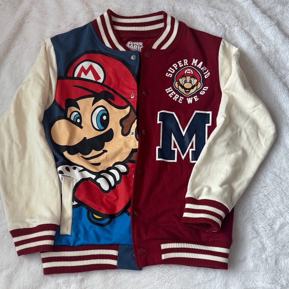 Nintendo Super Mario Kids Hoodie - Red, Blue, White